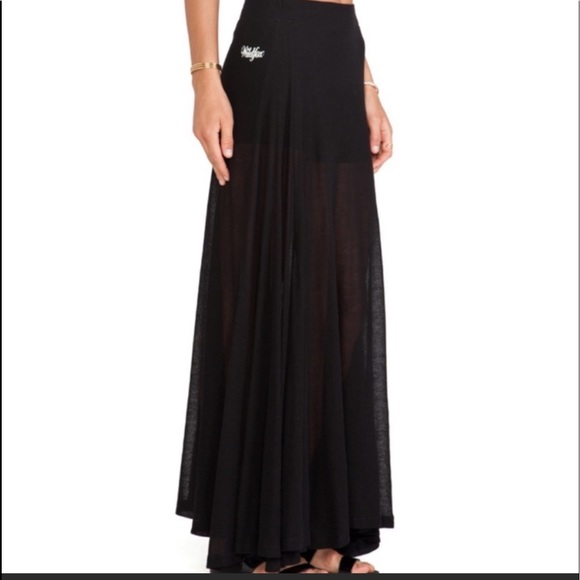 EUC Wildfox Logo Maxi Skirt in Gray Size Medium. - Picture 2 of 6